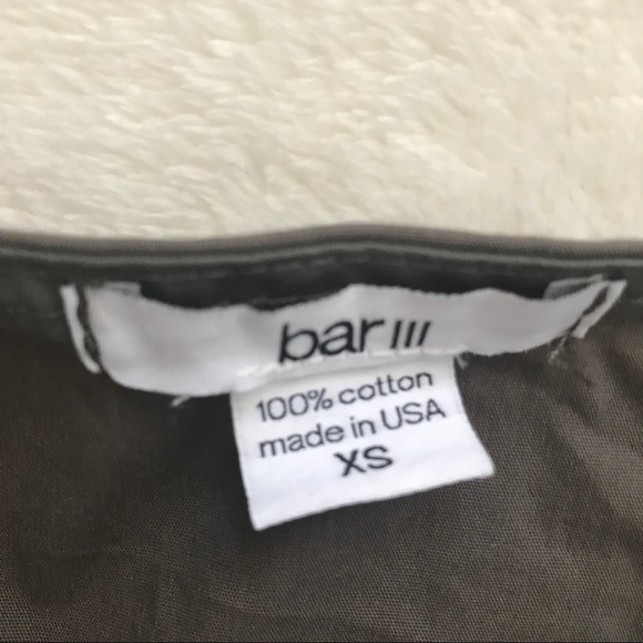 Bar III grey/army green short sleeve dress - Picture 4 of 6